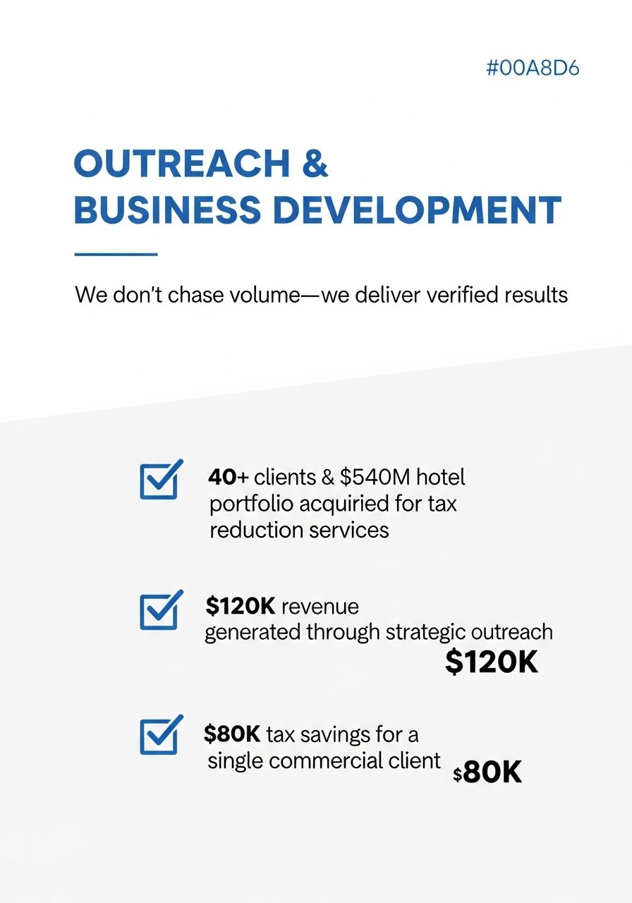 outreach and business development visual
